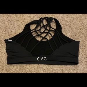 CVG black sports bra